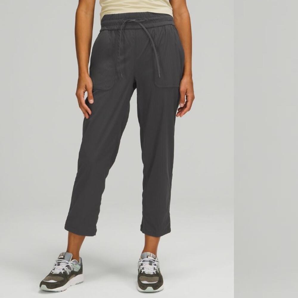 Regalinas Grey Cotton Paperbag Trousers • Lightweight • Size S